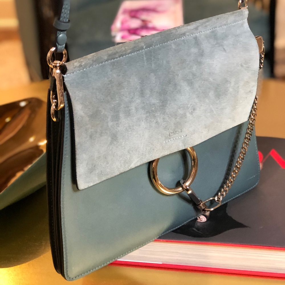 Chloe medium Faye handbag-blue
